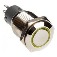 DimasTech Przycisk LED 16mm Żółty (PD010)