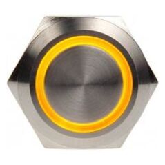 DimasTech Przycisk LED 19mm Żółty (PD024)