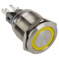 DimasTech Przełącznik LED 22mm Żółty (PD102)