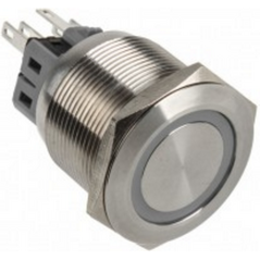 DimasTech Przycisk LED 25mm Biały (PD063)