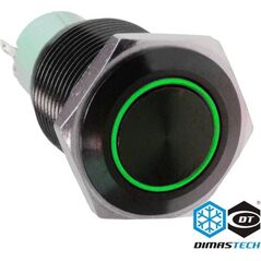 DimasTech Przycisk LED 19mm Zielony (PD038)
