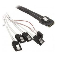 SilverStone SFF 8087 - SATA x4, 0.5m, Biały (SST-CPS03)
