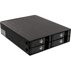 Kieszeń SilverStone na 4x 2.5" HDD / SSD, 5.25", SATA3 (SST-FS204B)