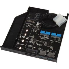 Kieszeń SilverStone Slim ODD 12.7mm na dysk M.2 SATA (SST-FPS01)