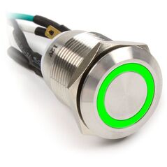 Impactics Przycisk Power do komputera 19mm, IP67, zielony LED (LAN_22_IP67_VA_GR_1)