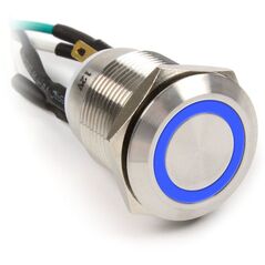 Impactics Przycisk Power do komputera 19mm, IP67, niebieski LED (LAN_22_IP67_VA_BL_1)