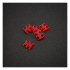 King Mod Services Grzebień na kable 4 otwory 4mm Czerwony 5 sztuk (ZUUV-163)