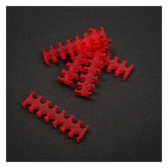 King Mod Services Grzebień na kable 14 otworów 3mm Czerwony 5 sztuk (ZUUV-128)