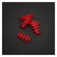 King Mod Services Grzebień do kabli 8 otworów 4mm Czerwony 5 sztuk (ZUUV-193)