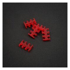 King Mod Services Grzebień na kable 6 otworów 4mm Czerwony 5 sztuk (ZUUV-178)