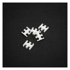 King Mod Services Grzebień na kable 4 otwory 3mm Biały 5 sztuk (ZUUV-160)