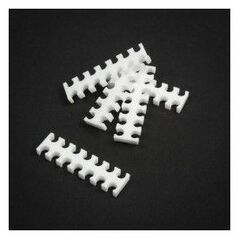 King Mod Services Grzebień na kable 14 otworów 3mm Biały 5 sztuk (ZUUV-130)