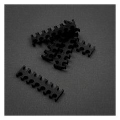 King Mod Services Grzebień na kable 14 otworów 3mm Czarny 5 sztuk (ZUUV-129)