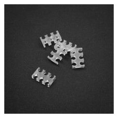 King Mod Services Grzebień na kable 6 otworów 3mm Przezroczysty 5 sztuk (ZUUV-172)