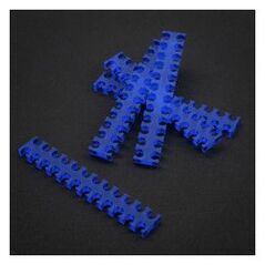 King Mod Services Grzebień na kable 24 otwory 3mm Niebieski 5 sztuk (ZUUV-141)