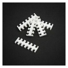 King Mod Services Grzebień na kable 12 otworów 4mm Biały 5 sztuk (ZUUV-120)