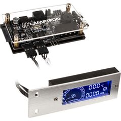 Lamptron Kontroler wentylatorów TC20 PCI RGB - srebrny (LAMP-TC20S)