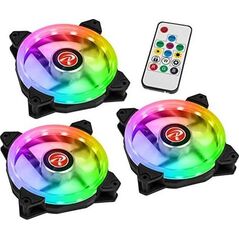 Wentylator Raijintek Iris 12 RBW ADD 3-pack + HUB + Pilot (0R40B00112)