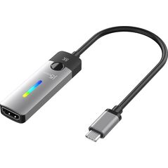 Adapter USB j5create j5create JCA157 adapter kablowy 10 m USB Type-C HDMI Czarny, Szary
