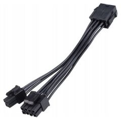 Akasa ATX/EPS 8-pin - ATX/EPS 8+4-pin, 0.15m, Czarny (AK-CBPW22-15)