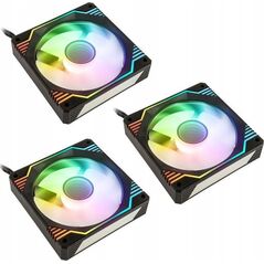 Kolink Kolink Umbra X 120mm ARGB High Performance PWM Fan Triple Pack - Black