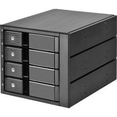 SilverStone SilverStone SST-FS304-12G Externes 3,5-Zoll-Gehäuse, 4-Bay - schwarz