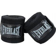 Everlast Tape Wraps Boxing Bandages Black Breathable Solid EVERLAST 305 cm 14241510 9283623180