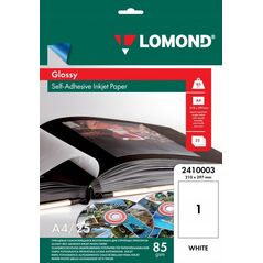 Lomond Lomond Self Adhesive Inkjet Photo Paper Glossy A4, 25 sheets