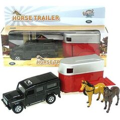 Hipo Land Rover z przyczepą do transportu koni w pudełku (521712)