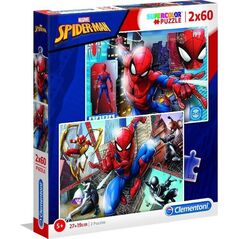 Clementoni Puzzle 2x60 Super kolor Spiderman