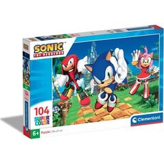 Clementoni CLE puzzle 104 SuperKolor Sonic 27256