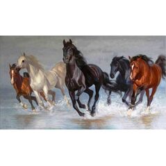 Norimpex Diamentowa Mozaika Konie W Galopie, 40x80cm,