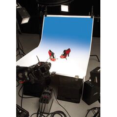 Colorama Σκιασμένο λευκό και μπλε φόντο 110 x 170 εκ 14221206 5060100000000