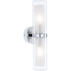 Kinkiet Paulmann Lampa ścienna LUENA E14 max. 2x20W IP44 230V szkło chrom / metal