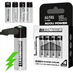 LiiBateries LIIBATTERIES AKUMULATORY LI-ON TYPU AA 4szt