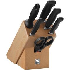 Zwilling Zestaw noży Four Star (Blok do noży, Nożyczki, Nóż x 4, Ostrzałka do noża) (35066-000-0)