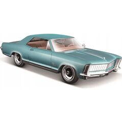 Maisto Model kompozytowy Buick Riviera 1965 niebieski 1/24