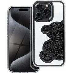 OEM Futerał TEDDY BEAR do IPHONE 15 Pro Max czarny