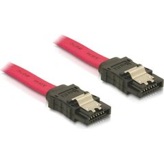 Delock SATA - SATA, 0.5m, Czerwony (84302)