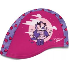 Speedo Dziecięcy czepek poliestrowy Speedo PRINTED POLYESTER CAP IU aria miami lilac/sweet taro