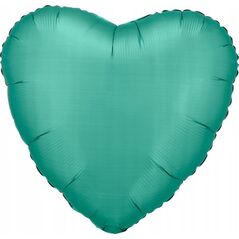AMSCAN Balon foliowy Lustre Jade Green serce 43cm