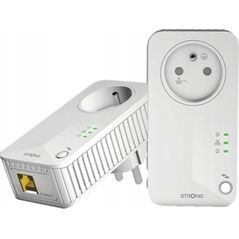 Adapter powerline Strong Strong POWERL600DUOFR Karta sieciowa do PowerLine 600 Mbit/s Przewodowa sieć LAN Biały 2 szt.