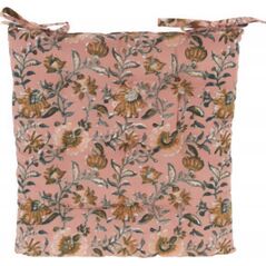 Home Styling Collection Μαξιλάρι καρέκλας με κόμπους, floral σχέδιο, 100% βαμβάκι, 40 x 40 cm 14127044 5902973446005