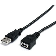 Kabel USB StarTech USB-A - USB-A 1.8 m Czarny (USBEXTAA6BK)