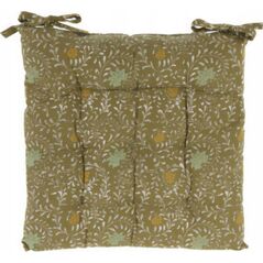 Home Styling Collection Μαξιλάρι καρέκλας με κόμπους, floral σχέδιο, 100% βαμβάκι, 40 x 40 cm 14127046 5902973446012