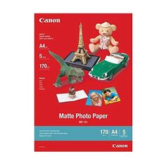 Canon Φωτογραφικό Χαρτί Matte A4 170g/m² 5 φύλλα (7981A042) (CAN-MP101) έως 12 άτοκες Δόσεις