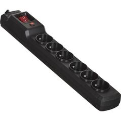 Listwa zasilająca Activejet Combo przeciwprzepięciowa 6 gniazd 1.5 m czarna