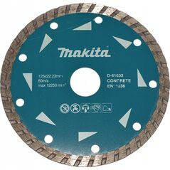 Makita MAKITA DIAMOND DISC 125x22,23mm TURBO (ΞΗΡΟ) ΣΚΥΡΟΔΕΜΑ 13990250 88381404457