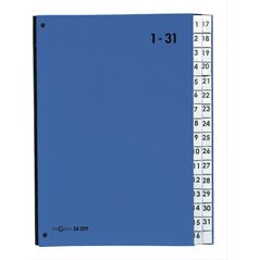 Pagna Przekładka indeksująca Color 32 Fächer 1-31 blau