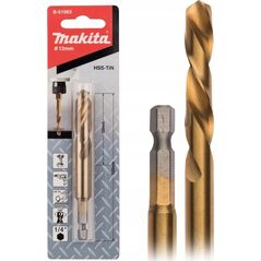 Δραπανο Makita MAKITA DRILL FOR METAL HSS-TIN 1/4" HEX 12,0x102mm 13919996 88381464413
